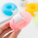 1x cartoon tape dispenser stationery portable donut tape holder invisible tape U
