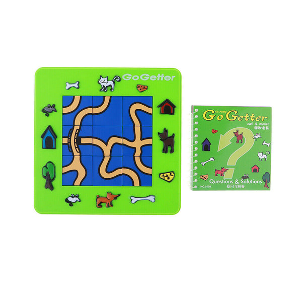 Cartoon Table Board Game Cat and Mouse Puzzle Maze Game Kids Intelligence