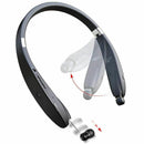 Bluetooth Headphones Wireless Neckband Headset - Sweatproof Foldable Earpho