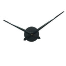 DIY Needle Clock Living Room Home Decor Wall Clock Time Silent Sweep Black