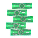 5 PCS QFP 44 Pin Pitch 0.8 mm to DIP 44 2.54 mm Adapter PCB Board Converterxp