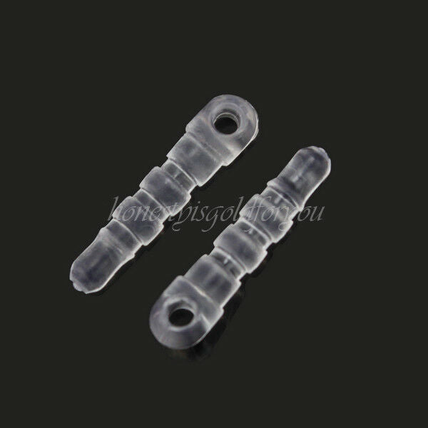 100 X Portable Clear Dustproof Plastic Anti Dust Plug Stopper For Cellphone 3.5m