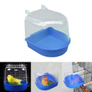1Pc Plastic Bird Water Bath Box Bathtub Parrot For Parakeet Lovebird Finch  Y4W8