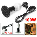 Reptile Brooder Incubator Infrared Emitter Lamp Ceramic Heating Lamp Holder 100W