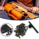 Sheath Eyelet Fix Tools Case 1set 60 Pieces Rivets Holster Black Nail C8L6