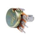10pcs 5K ohm 6mm Split Knurled Shaft Single Linear Rotary Potentiometer