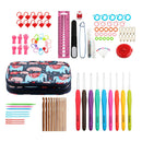 Ergonomic Handle Crochet Hooks, Crochet Hooks Set with Knitting Needles, Large