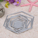Hexagon Spiral Metal Cutting Dies Stencil DIY Scrapbooking Embossing Album Paper