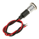 12mm Waterproof LED Battery Alternator Warning Light Lamp Dash Panel Blue