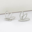 10 Pairs/Set Fashion Hollow Flower Earrings Geometric Ear Studs Jewelry  A