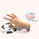K8 Cute Cow PU Anti-Slip Mouse Pad Mat with Silicone Wrist Rest for Macbook