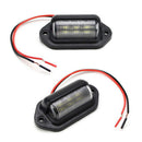 2PCS Universal 6-SMD LED License Plate  Light Lamps For Truck SUV Trailer VanOZ