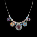Women Necklace Alloy Plated Retro Pendant Hanging Curb Chain Long Chain Cos