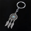 Metal Key Chain Ring Feather Tassels Dream Catcher Keyring Keychain OZ