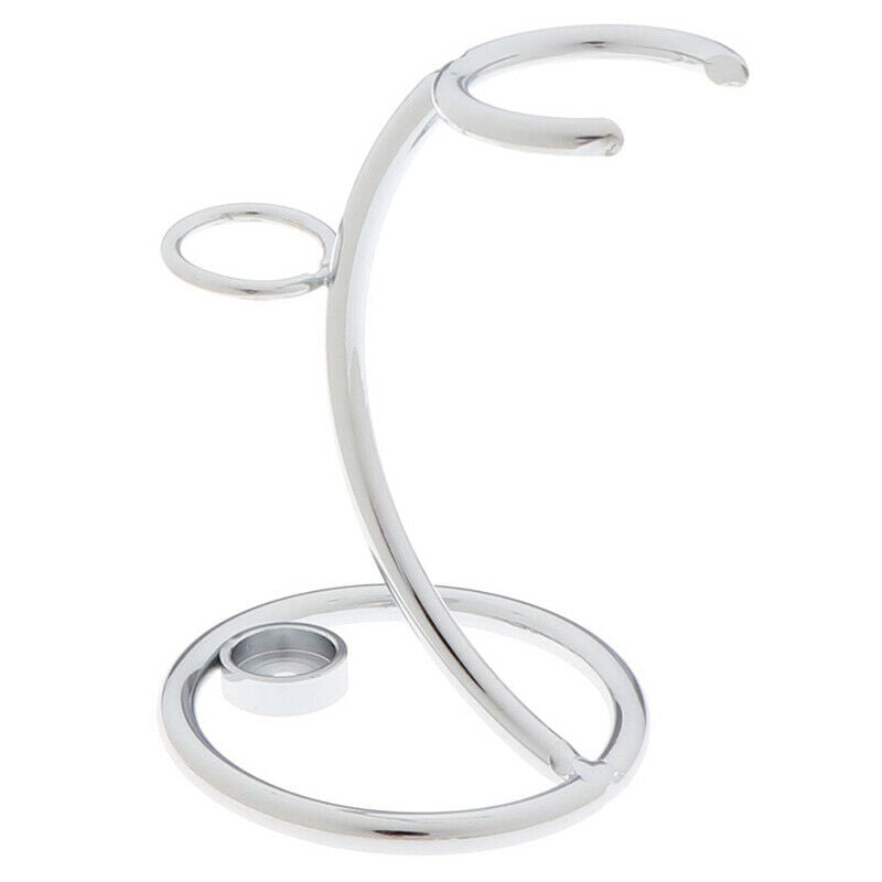 Salon Men Double Edge Safety Razor Set Mustache Beard Shaving Brush Stand Holde-