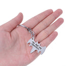 1XMy Dad My Superhero" bat shape keychain daddy keyrings gift for Fathers Day JR