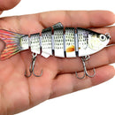 Multi-section Fishing Lure Crank Bait Swimbait Bass Shad Dace 10CM-18G-6