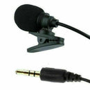 New Clip On Lapel Microphone Hands Free Wired Condenser Lavalier Mic Mini C P6Z7