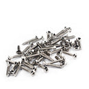50 Pack Nickel Guitar Bridge Screws Tremolo Bridge Mounting Screws 3.5x25mm