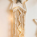 Weaving Dream Catcher with Iron Stars Pure Cotton Rope Macrame Boho Craft
