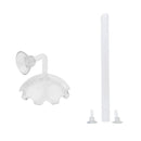 2x Aquarium Acrylic Shrimp Feeding Bowl Water Food Dish and Tube 27cm Length