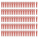 100Pcs Red Plastic Blades Kit Fit For Grass Trimmer Strimmer Lawnmower Parts