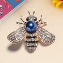 Bee Rhinestone Crystal Brooch Animal Unisex Clothes Lapel Scarf Badges (A)