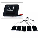 5pcs/Set USB Charging Clothes Heating Pad Carbon Fiber Heating Pad Electric Heat