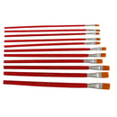 12 x Nylon Hair Artist Watercolour  Oil Painting Paint Brush Set Supply FT