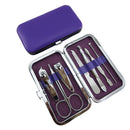 7pcs Nail Care Cutter Cuticle Clipper Manicure Pedicure Kit Case Gift Set OZ