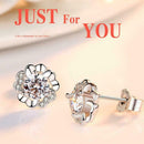 Hollow Flower Crystal Rhinestone Earrings Ear Stud Prom Jewellery Party V2A8