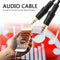 3.5mm AUX Cable Male to Male Audio Cord Line for Speaker Headphones (Black)
