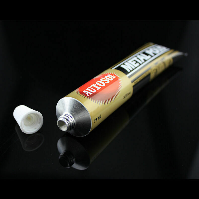 Autosol Solvol Chrome Polish/Cleaner Aluminium & Metal Car/ Tube Paste 75ml K8O7