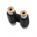 Audio Video Connector 2 RCA AV Coupler Adapter 2RCA Female To Female