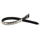 Punk Rivet Clavicle Chain Choker Black Leather Statement Collar Necklace