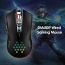 DM6809 Lightweight Computer Laptop 3200dpi Mice Wired RGB Office Gaming Mouse