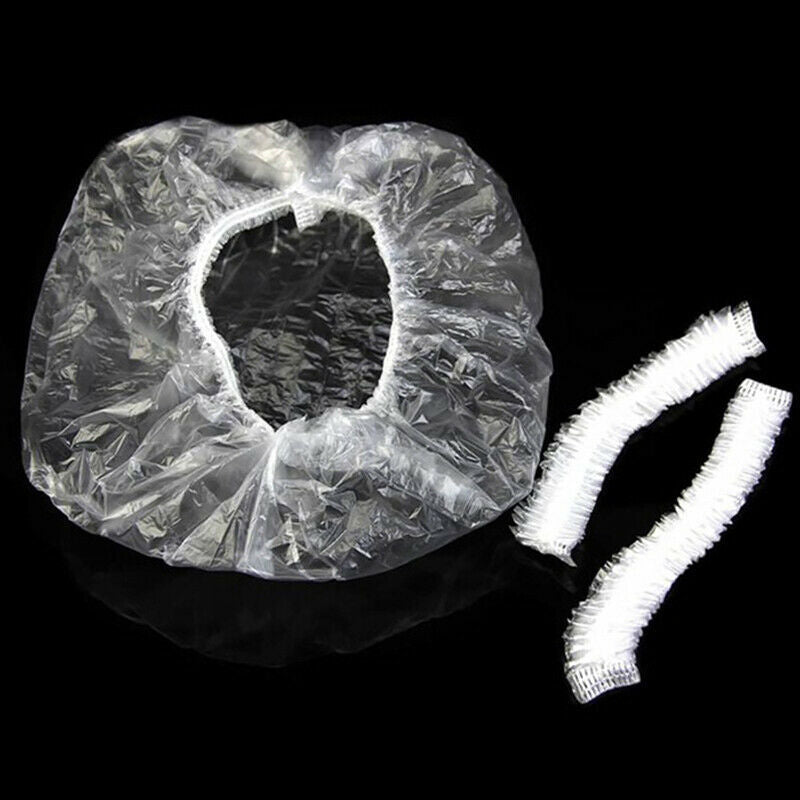 6Pcs Throwaway Ear Cover Elastic Caps Gloves Hair Cape Dye Styling Accessor Gw