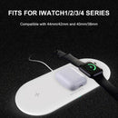Multi-function wireless charger 3-in-1 mobile phone holder base 10W QI fast