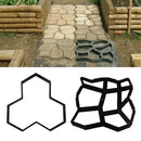 2Pcs DIY Garden Pathway Stepping Stones Mold Pavement Driveway Brick Mould