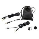 3.5mm Clip-on Lapel Mini Lavalier Mic Microphone With Cover Storage Bag