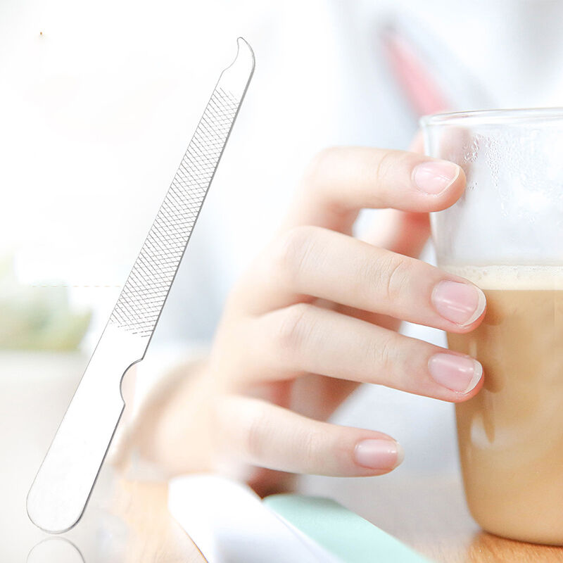 Dual Sided Stainless Steel Metal Nail Art File Manicure Pedicure Tool New Dzjo