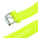 2Pack Soft Wrist Band Strap w/ Metal Buckle for Polar A360 Watch Lime+ White