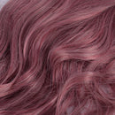 27'' Fashion Long Curly Hair Full Wig Heat Resistant Synthetic Purple Wigs Ombre