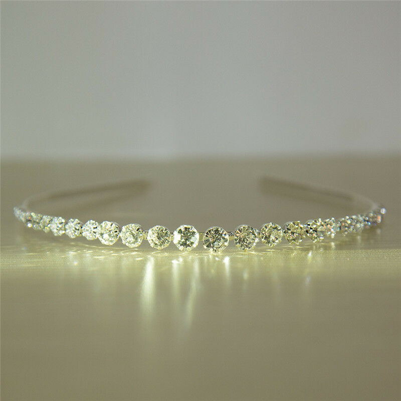 Hair band Crystal Headband Hairband Rhinestone Fine Hair Hoop Hair Accessories,a