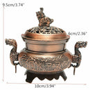 Buddhist Incense Burner Smoke Backflow Zinc alloy Censer Cone Holder,