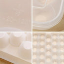 Clear 34 Grid Single-Layer Egg Box Basket Organizer Plastic Egg Food Contai S4U8