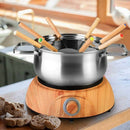 Stainless Steel Color Coding Chocolate Fountain Cheese Fondue Forks with Oa