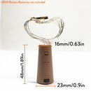 2M 20 LED Cork Shaped Wine Bottle Copper Wire String Fairy Light Blue ST494-005