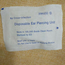 2Pc/Set Disposable Ear Nail Guns Piercing Gun Ear Stud Disinfections Tablet BX