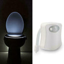 Motion Activated LED 8 Color Auto Toilet Bowl Bathroom Night Kids Lamp new L2J6